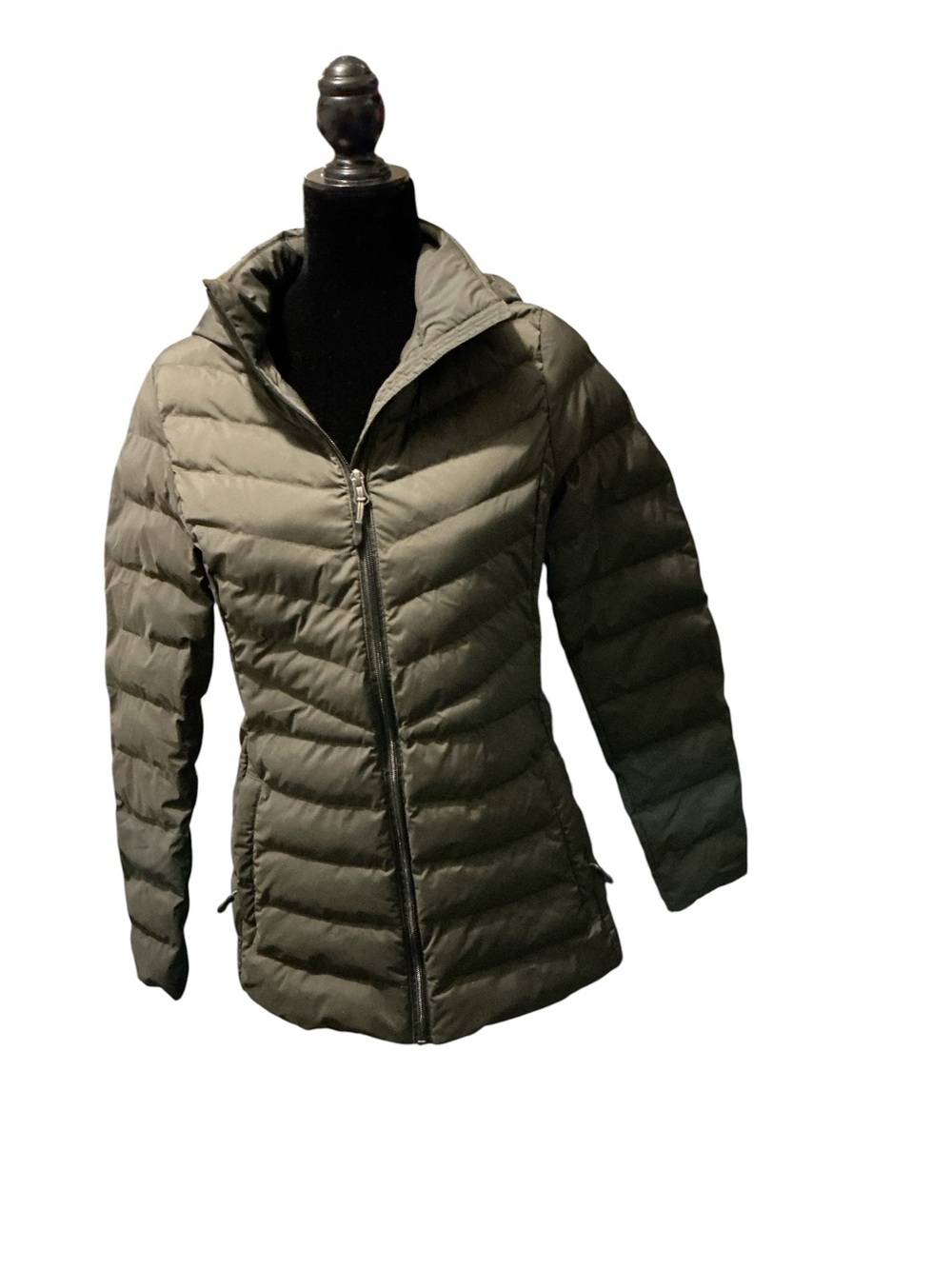 32 Degrees Women's Olive Quilted Lightweight Puffer Jacket